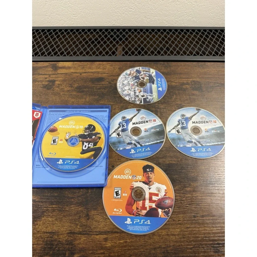Lot Of 5 PS4‎ Games. Untested. 1 Case. 5 discs